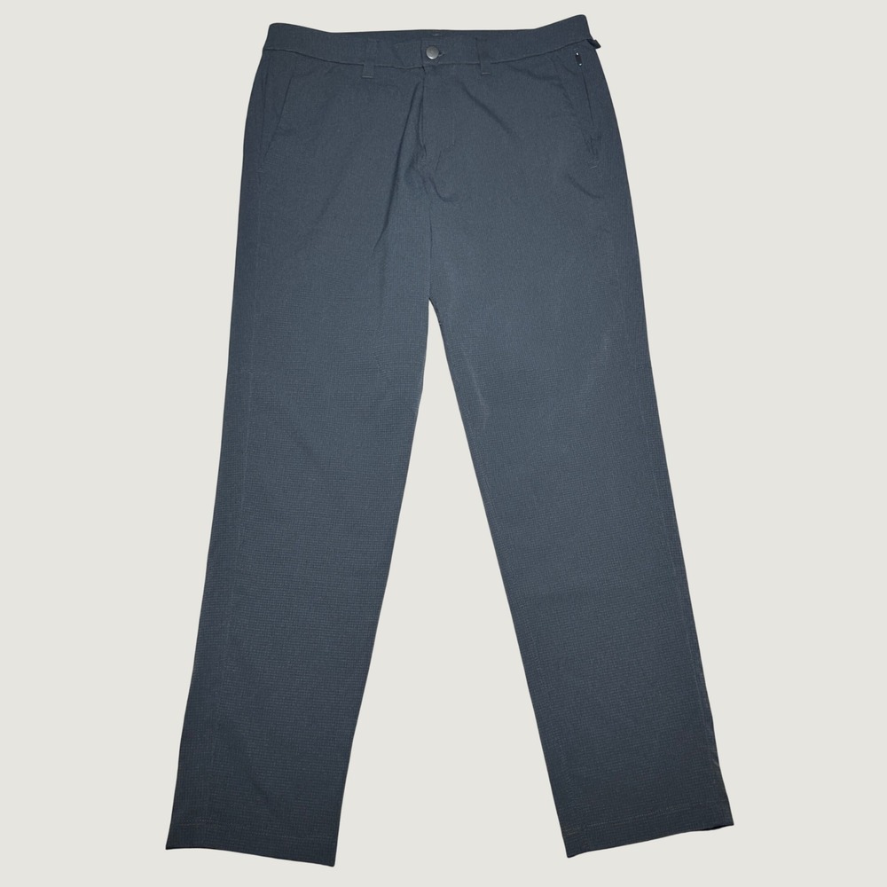 Lululemon Commission Pants Mens 32x29 Ventlight Textured Mesh Airy Charcoal Grey